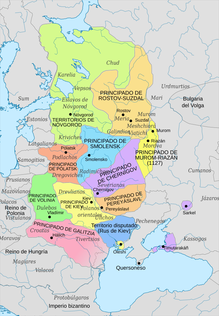 Principados del Rus de Kiev entre 1054 y 1132